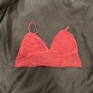 Victoria’s Secret Lace Bralette in Coral Pink Size Medium